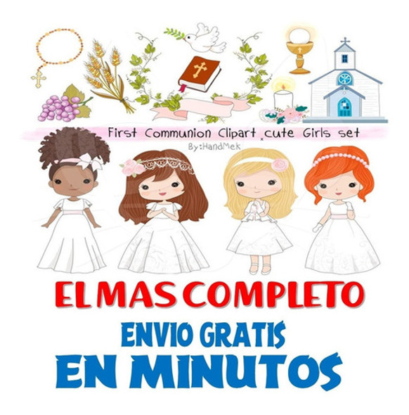 Pack Imagenes Personajes Niñas Primera Comunion + Regalo A1 1 Pack Imagenes Personajes Niñas Primera Comunion + Regalo A1 1