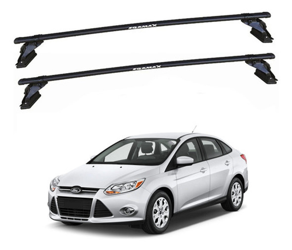 Barras De Techo Eqmax Acero Ford Focus H/s 2010-2013 Negro 0