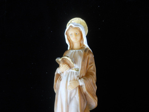 Virgen De La Dulce Espera Imagen Irrompible 21cm Pvc 1