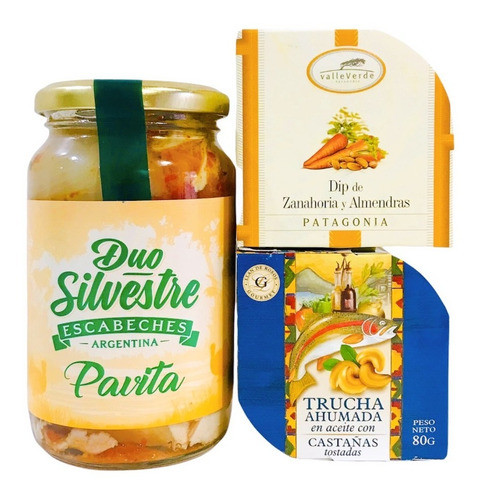 Escabeche + Trucha O Salmón Granjas + Pasta O Dip Valleverde 1