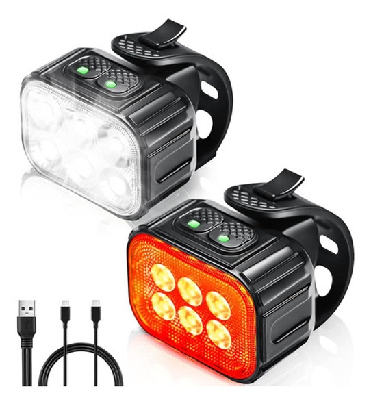 Luces De Bicicleta Magicycle Para Conducción Nocturna Recarg 0