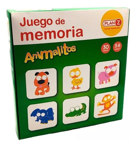 Juego De Memoria Animalitos Plan Z 30 Piezas 0