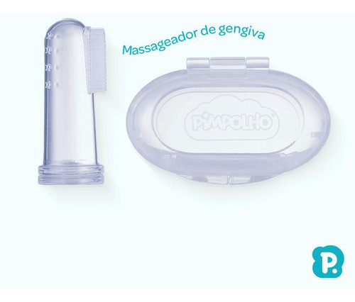 Massageador De Gengiva Estojo Dedeira Higiene Bucal Pimpolho 1