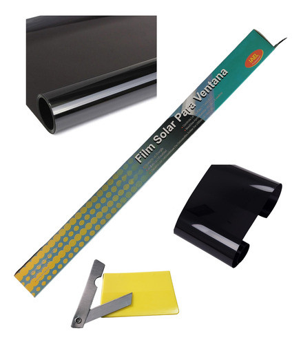 Rollo Polarizado Super Dark Black Auto 3mts X 0,50 Mts X3 U. 1