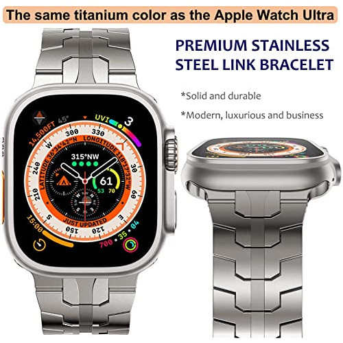 Malla Para Apple Watch Series 9/8/7/se Ultra 2 49mm Titanio1 1