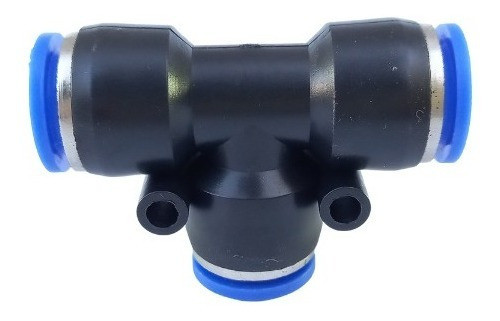 Conector Unión Racord Neumático T Tee Acople Manguera 12mm 0
