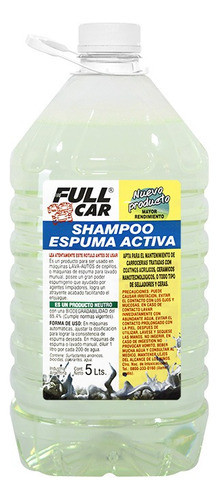 Full Car Shampoo Espuma Activa Ph Neutro Desengrasante Foam 0