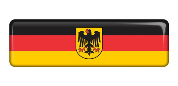 Emblema Adesivo Resinado Volkswagen Bandeira Alemanha Fgc 0