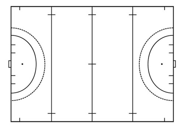 Pizarra Táctica Hockey Profesional Doble Faz 1