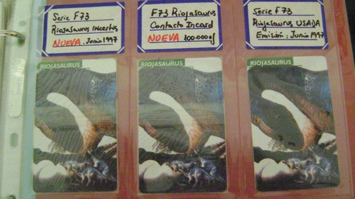 Tarjeta Telefonica Colecci F.73 Dinosaurios Riojasaurus Us 1 0