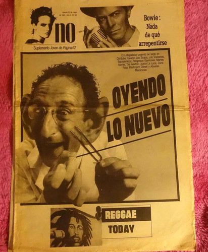 Suple No Pagina/12 Mayo 1993 Babasonicos Bowie Los Brujos 0