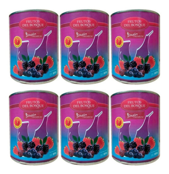 Pulpa Frutos Del Bosque Cocteleria Stapler X6 Fullescabio 0