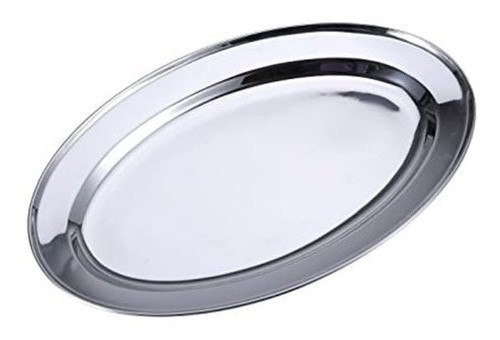 Bandeja Oval 35 Cm Acero Inox - Silcook 0