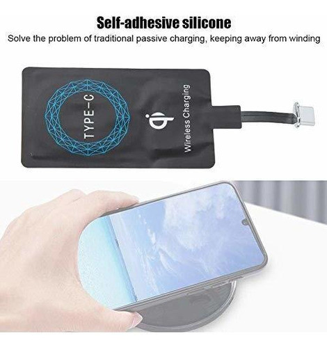 2 Receptores Carga Inalambrica Rapida Para Todo Cel Usb C 1