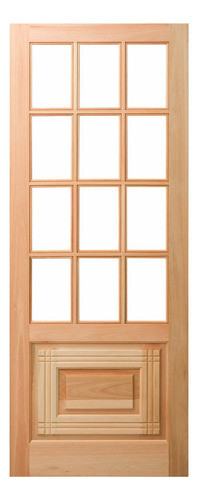 Folha De Porta Maciça 210x80cm Eucalipto Pm11 Oriental Wt 0