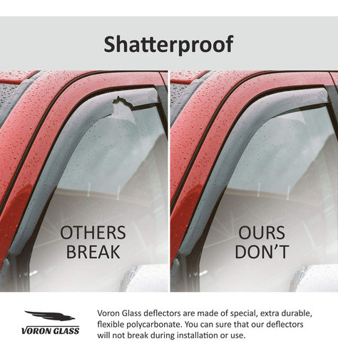 Voron Glass - Protectores De Lluvia Para Camioneta, Deflecto 1