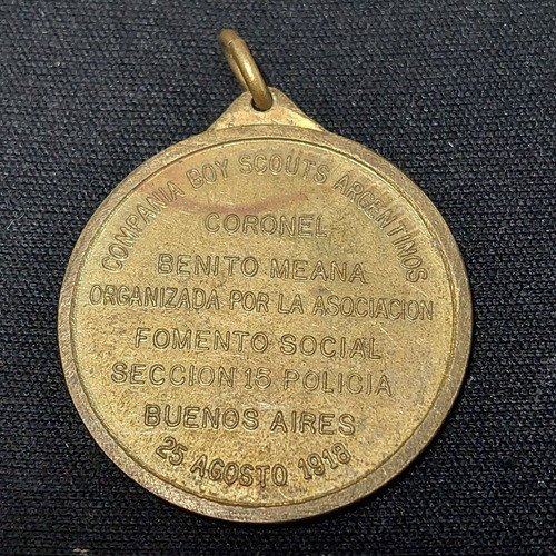 Medalla Boy Scouts Coronel Benito Centenario Año 1918 - 005 1