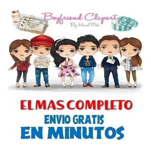 Pack Imagenes Clipart Tiernos Novios Amor +  A1 1