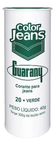 Kit 2 Tinge Corante Color Jeans Verde Guarany + 1 Fixacor 0