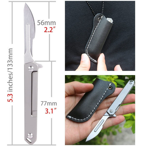 Cuchillo De Bolsillo Plegable Bisturi Tenchilon T31 1