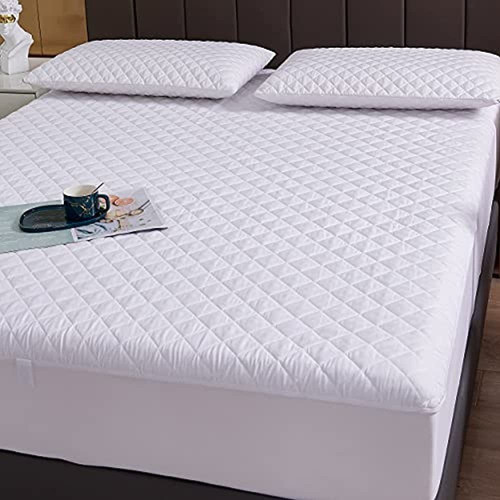 Protector De Colchón Lotus Tamaño Queen, Impermeable, Almoha 1
