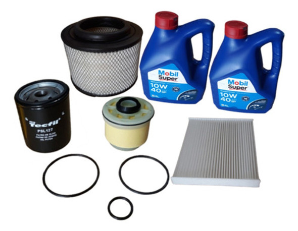 Kit Filtros Toyota Hilux/sw4 2.5/3.0 Año 2005 + Aceite 10w40 0