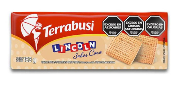 Galletitas Dulces Terrabusi Lincoln De Coco Paquete 153g 0