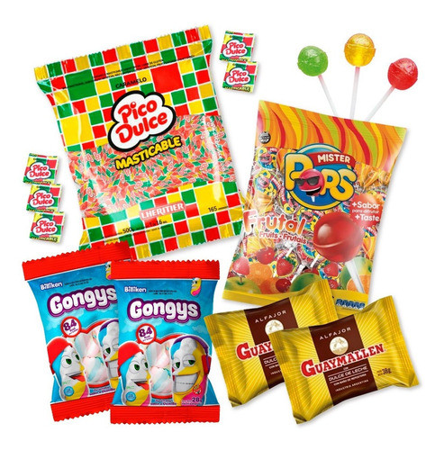 009 - Combo De Golosinas Cumpleaños X 25 Chicos - Lollipop 0