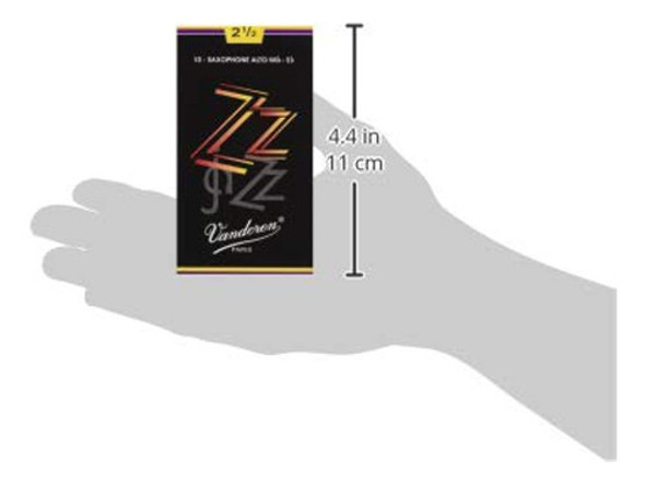 Vandoren Sr4125 Alto Sax Zz Cañas Fuerza 2.5; Caja De 10 1 Vandoren Sr4125 Alto Sax Zz Cañas Fuerza 2.5; Caja De 10 1