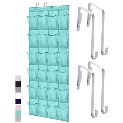 Organizador Colgante De Puerta Para Calzado 24div Red Aqua 0