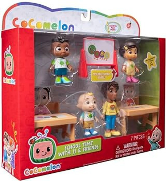 Cocomelon - School Time With Jj And Friends - 4 Figuras - 1