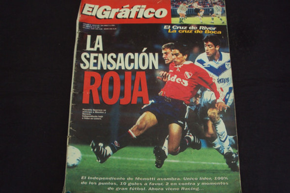 Revista El Grafico # 4014 -  Tapa Independiente ( Guerrero ) 0