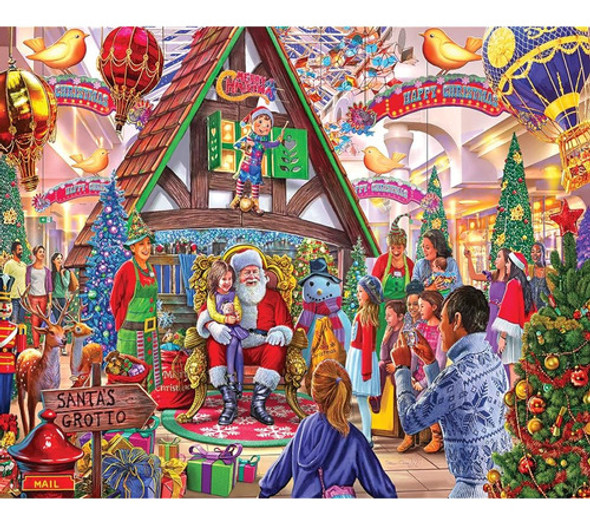 White Mountain Puzzles Meeting Santa, 1000 Piece Jisgaw Puzz 0