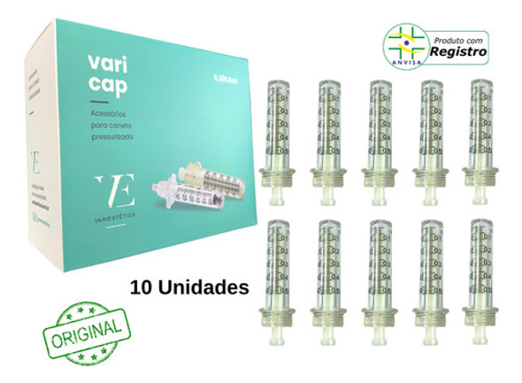 Kit 10 Seringas 5ml Intradermo Ampolas Pressurizada Varicap 1