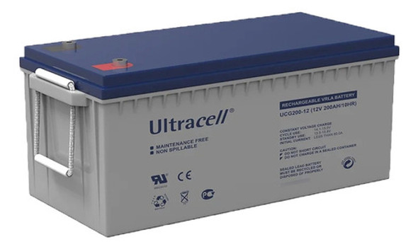 Bateria De Gel Ultracell 200ah 12v 1 Año De Gtia Ph Ventas 0