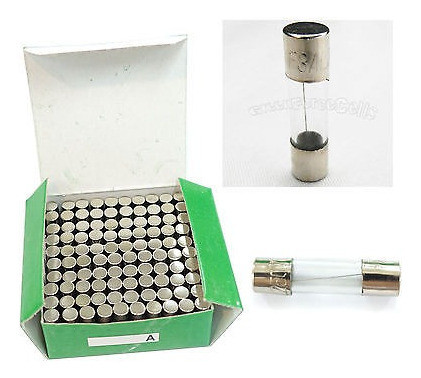 100 Pc 3a 250v 3000ma 5 X 20 Mm Rápido Rápido Golpe Vidrio T 1