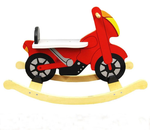 Balancin Juguete De Madera Moto Juego Bebes 0