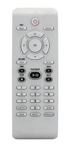 Controle Remoto Para Dvd Philips Dvp 3020 / 3124 /4000 /4050 0