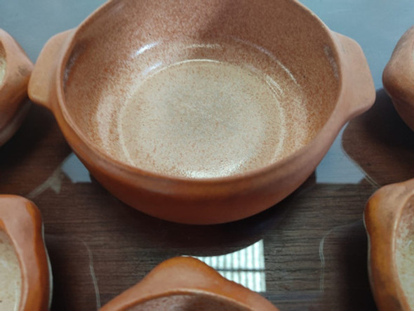 Juego Cazuela Cerámica Barro Bowls X5 1