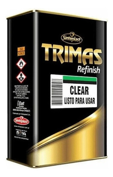 Trimass Lacaa Automotrizz Brillosa Con Catalizadorr 1 Litro 1