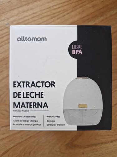 Extractor De Leche (sacaleche) Inalámbrico Alltomom 6810 0