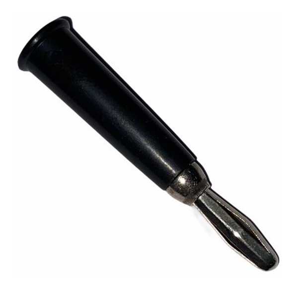 25 Unidades Ficha Plug Banana Negro Conector Macho 0