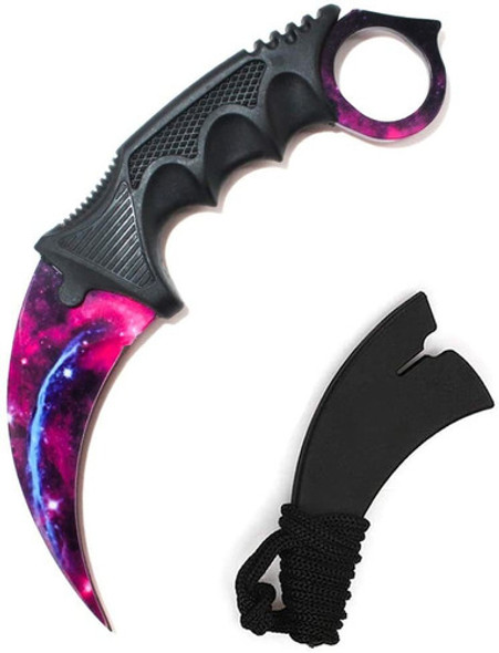 Cuchillo Tactico Karambit Wetop Acero Inoxidable Purpura 0