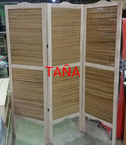 Biombos En Madera Y Junco Crudo Y Color Fabricantes En Lanus 0