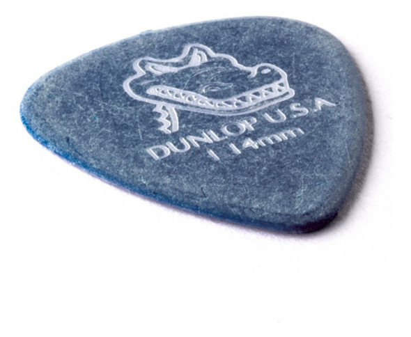 Palheta Dunlop Gator Grip 1,14mm Delrin Azul 12 Unidades 1