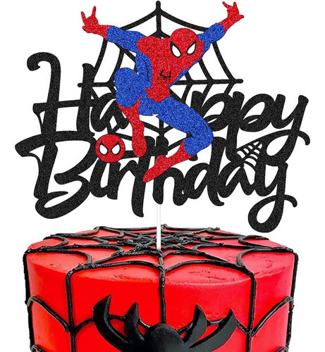 Spider Cake Topper Spider Birthday Cake Decoration Spidey Ha 0