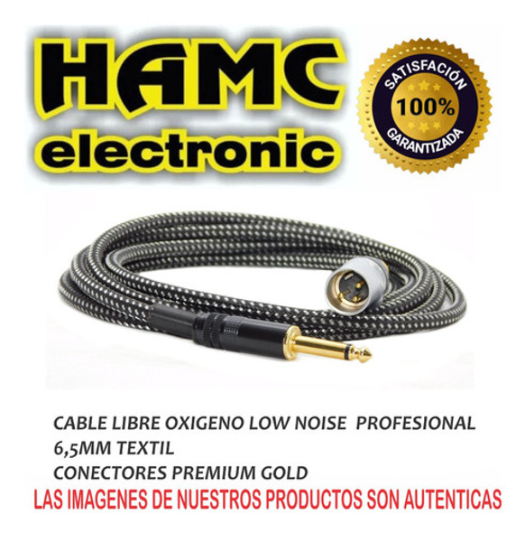 Cable Canon Xlr Macho A Plug Ts 1/4 Instrumento Profesional 1