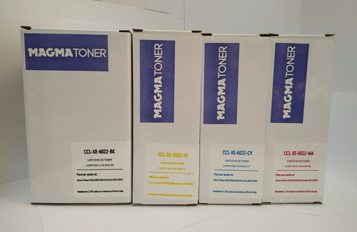 Pack 4 Toner (b,c,m,y) Comp Xe-6020 Xerox 6020 / 6022 0