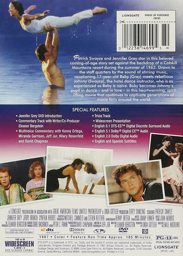 Dvd Dirty Dancing 1