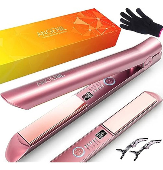Angenil Plancha De Titanio Para Alisar El Cabello 0